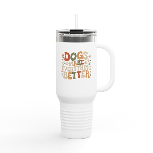 The 40oz Dog Lover Tumbler 🐾☕️💧
