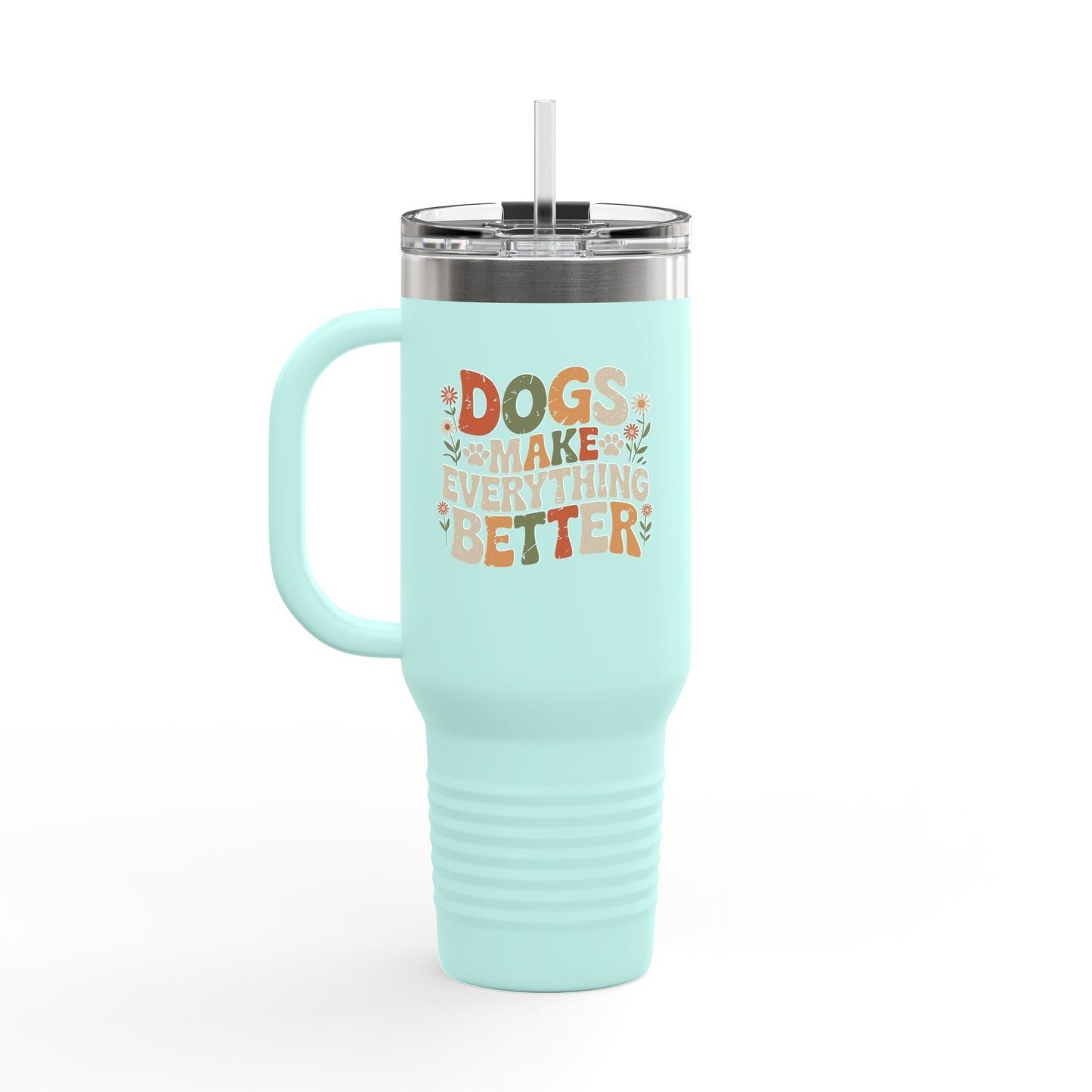 The 40oz Dog Lover Tumbler 🐾☕️💧