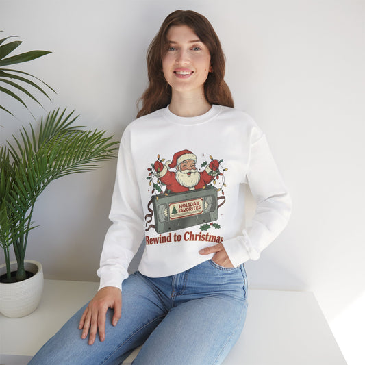Christmas Rewind Sweatshirt - Unisex Heavy Blend Crewneck