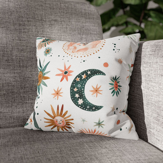 Celestial Garden Pillowcase – Boho Starry Night Cushion Cover