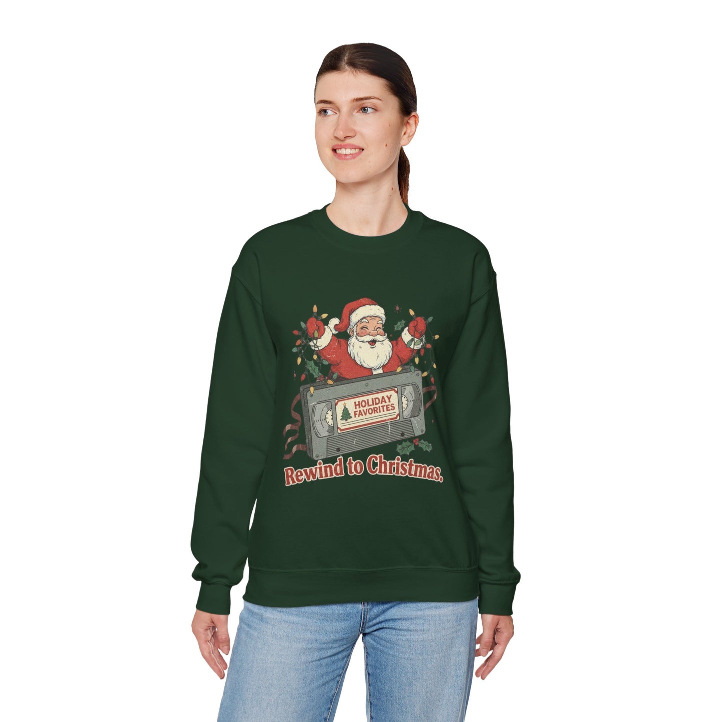Christmas Rewind Sweatshirt - Unisex Heavy Blend Crewneck