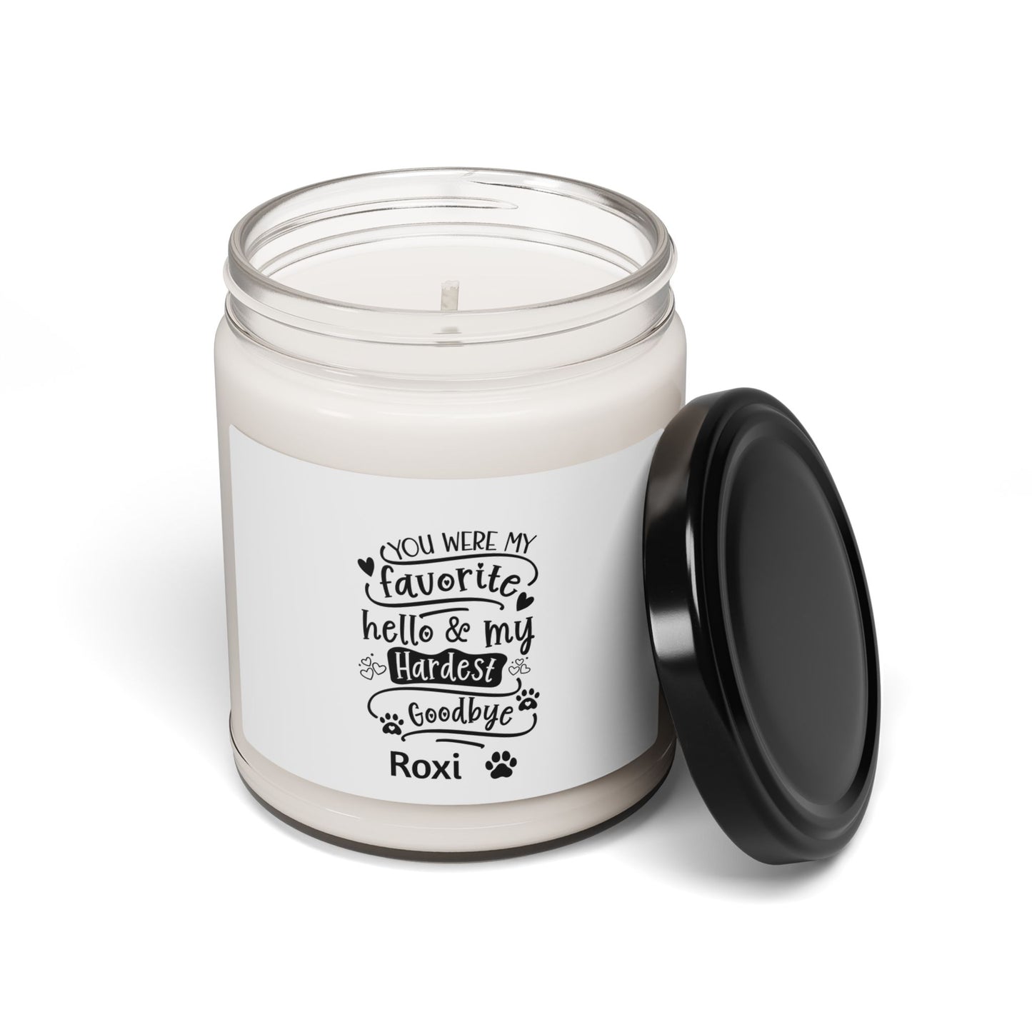 Custom Memorial Dog Soy Candle