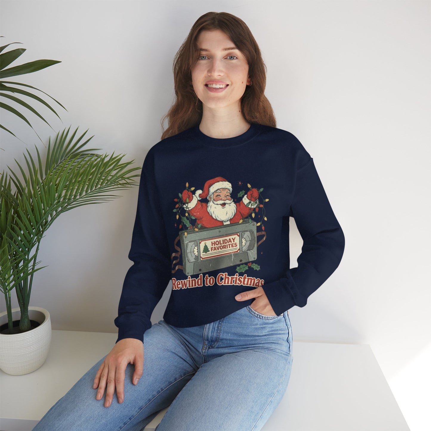 Christmas Rewind Sweatshirt - Unisex Heavy Blend Crewneck