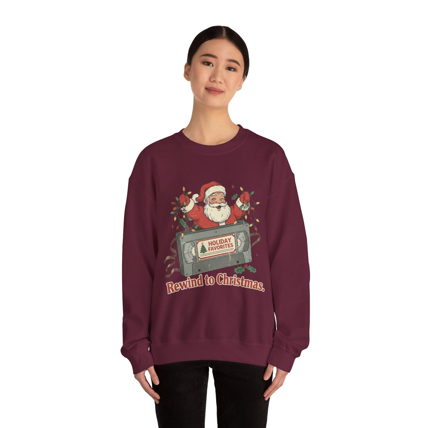 Christmas Rewind Sweatshirt - Unisex Heavy Blend Crewneck