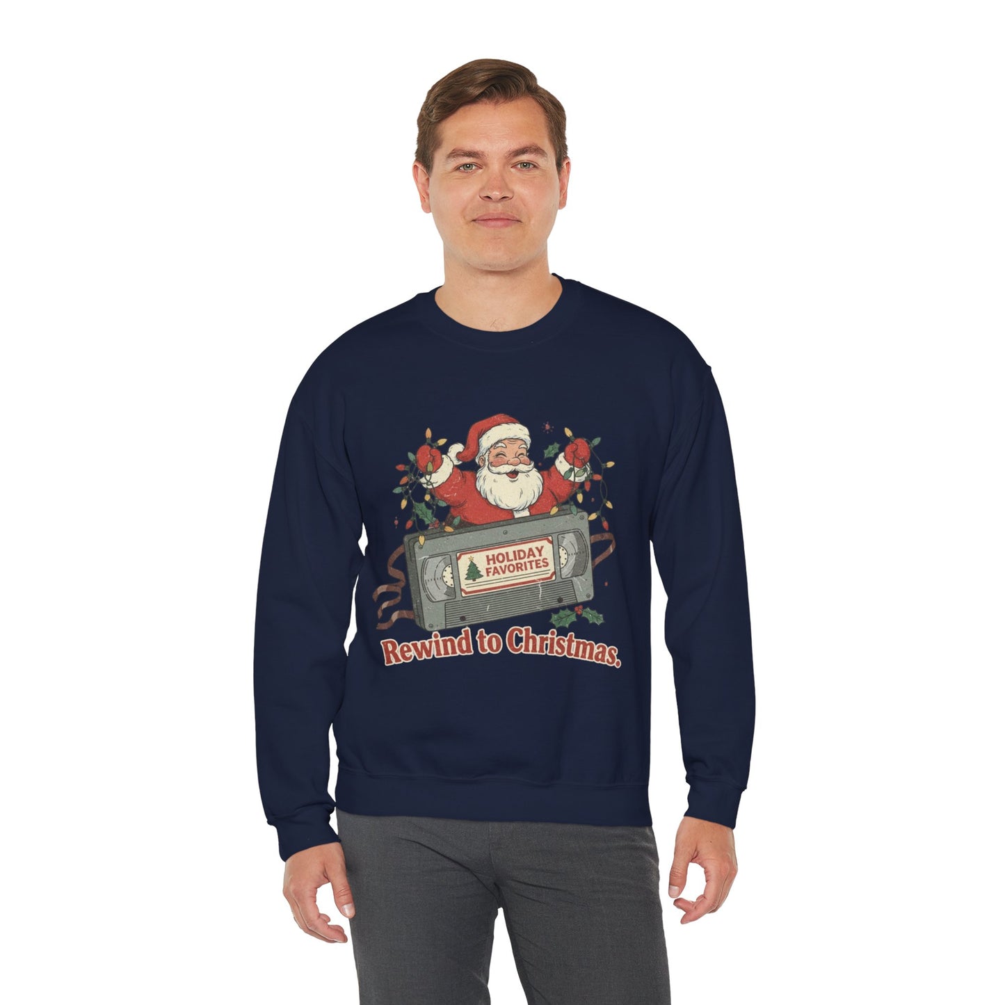 Christmas Rewind Sweatshirt - Unisex Heavy Blend Crewneck