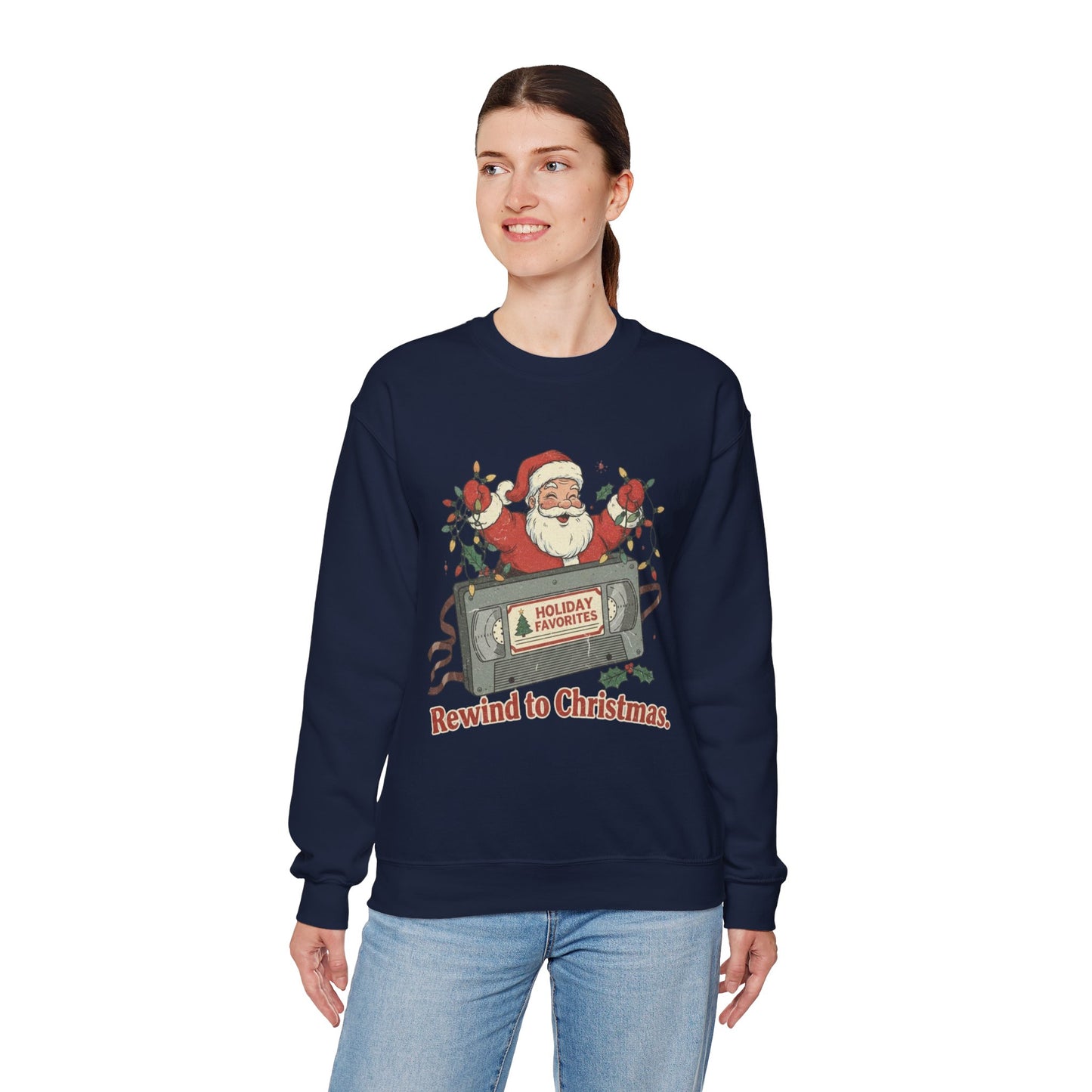 Christmas Rewind Sweatshirt - Unisex Heavy Blend Crewneck