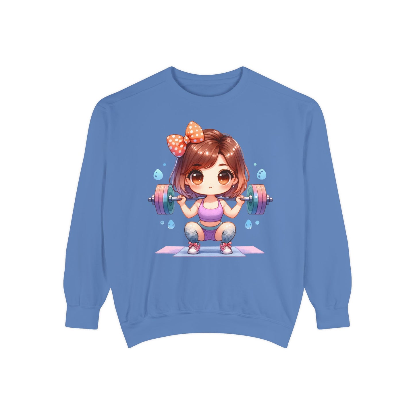 Cute Gym Sweatshirt – Fun Cartoon Fitness Hoodie