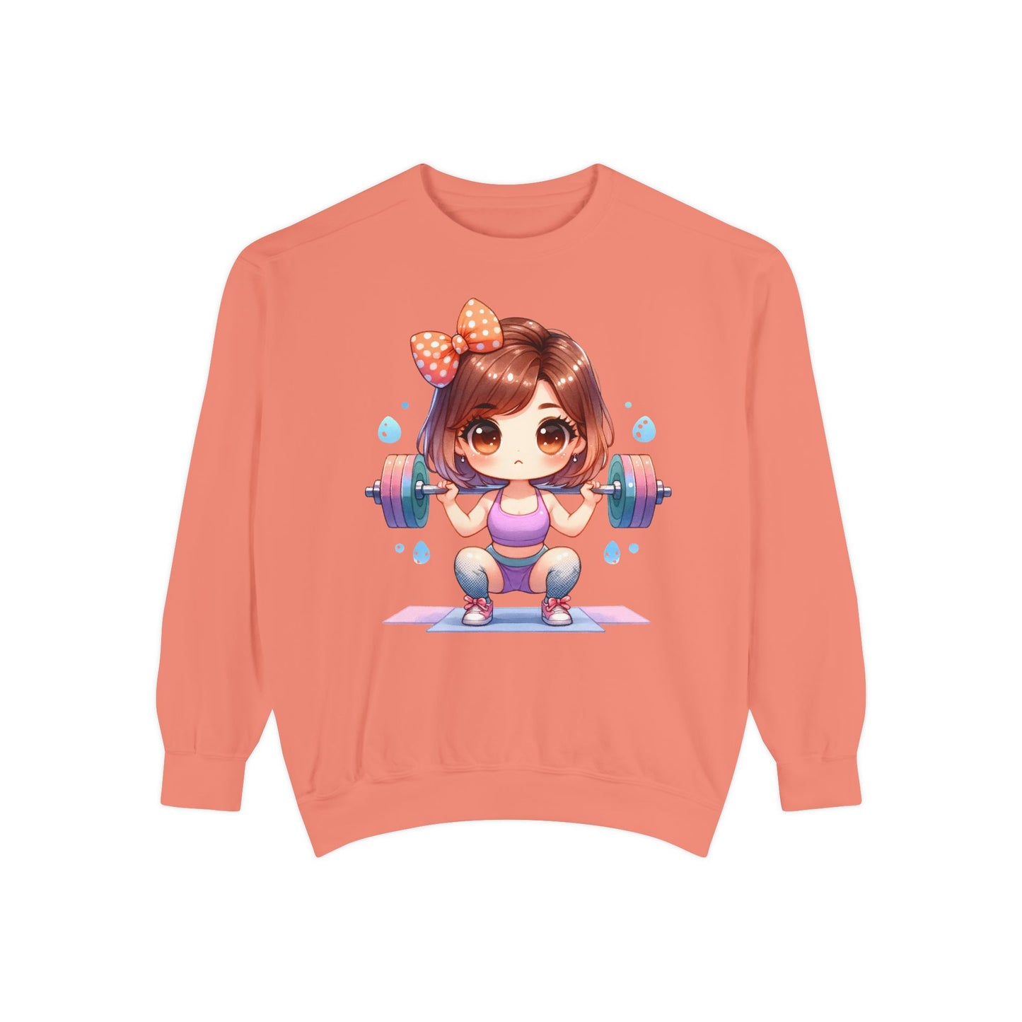 Cute Gym Sweatshirt – Fun Cartoon Fitness Hoodie