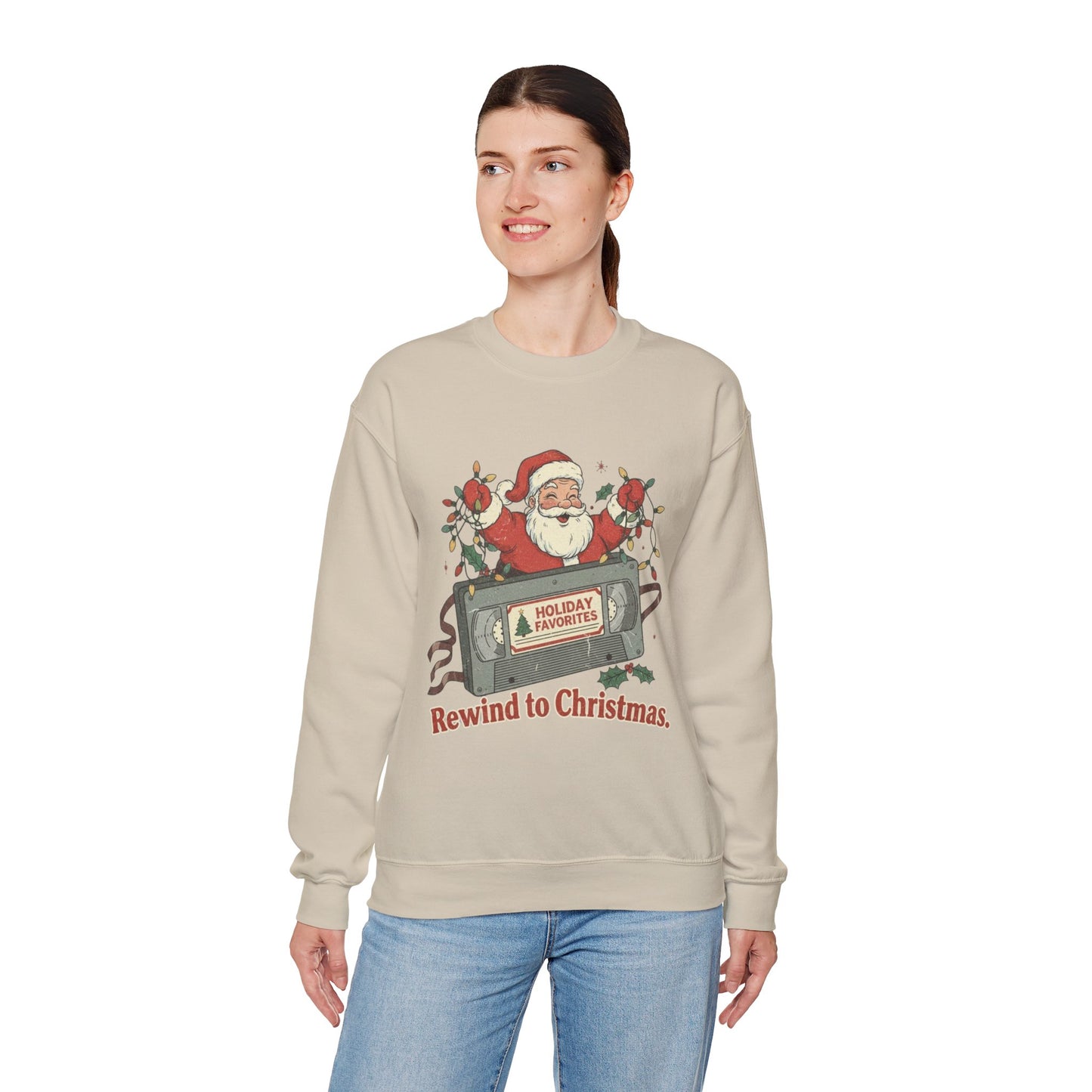 Christmas Rewind Sweatshirt - Unisex Heavy Blend Crewneck