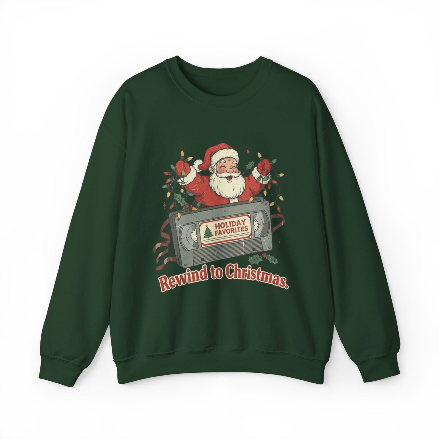 Christmas Rewind Sweatshirt - Unisex Heavy Blend Crewneck