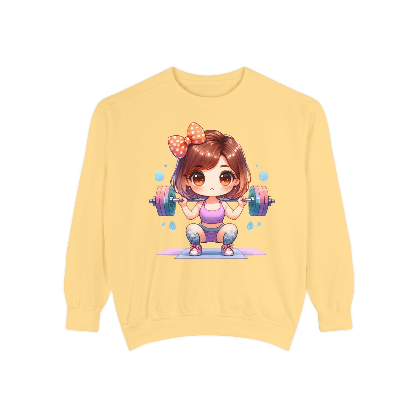 Cute Gym Sweatshirt – Fun Cartoon Fitness Hoodie