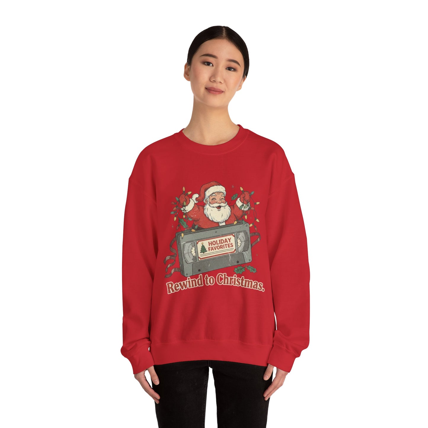 Christmas Rewind Sweatshirt - Unisex Heavy Blend Crewneck