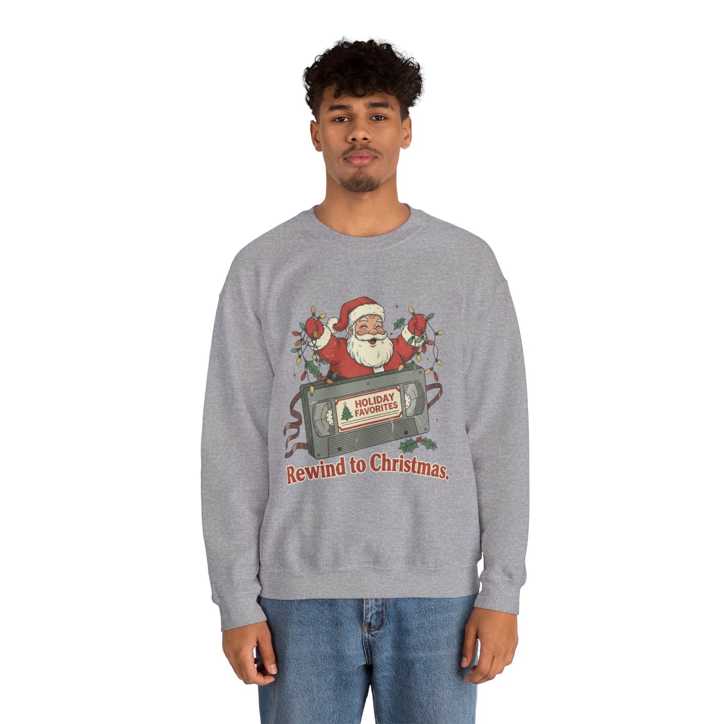Christmas Rewind Sweatshirt - Unisex Heavy Blend Crewneck