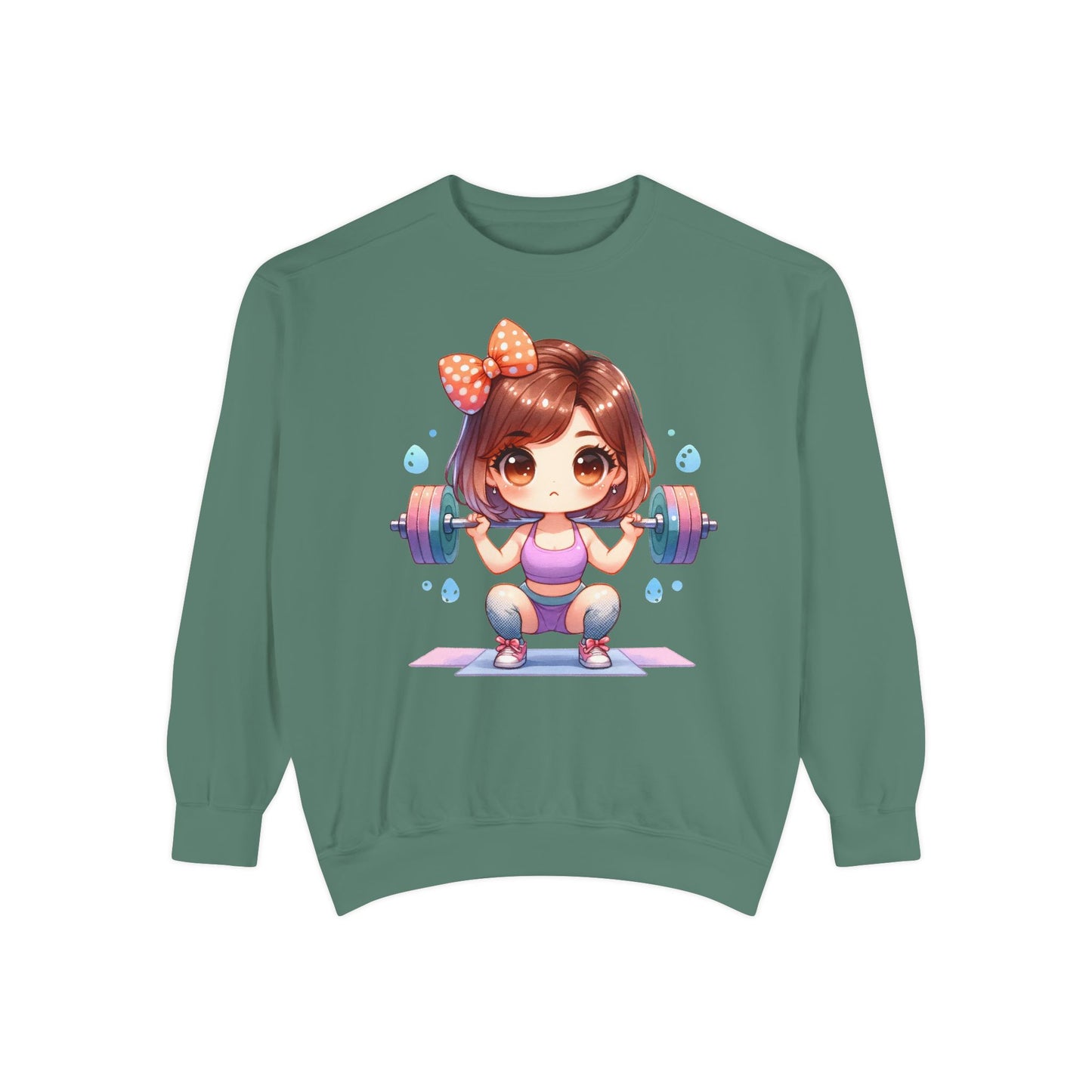 Cute Gym Sweatshirt – Fun Cartoon Fitness Hoodie