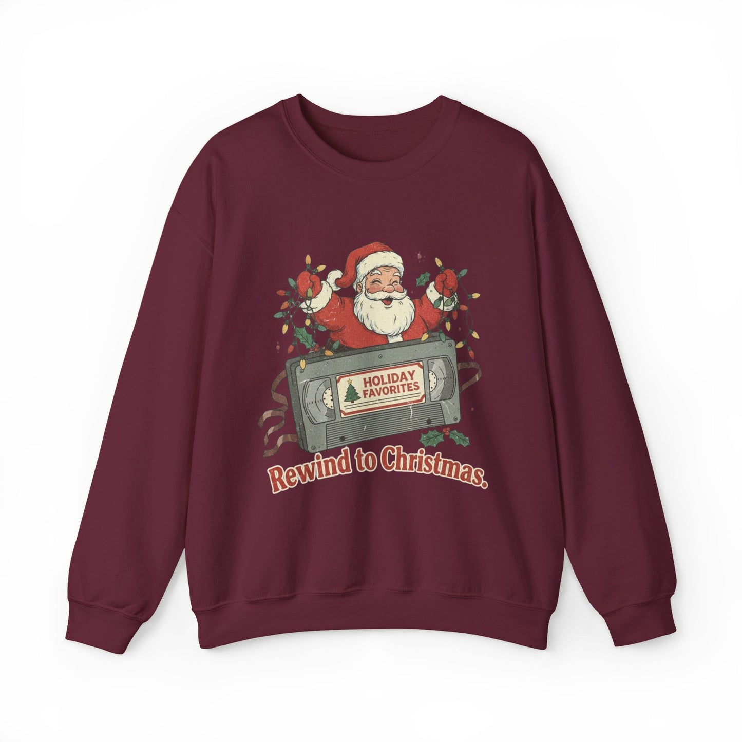 Christmas Rewind Sweatshirt - Unisex Heavy Blend Crewneck