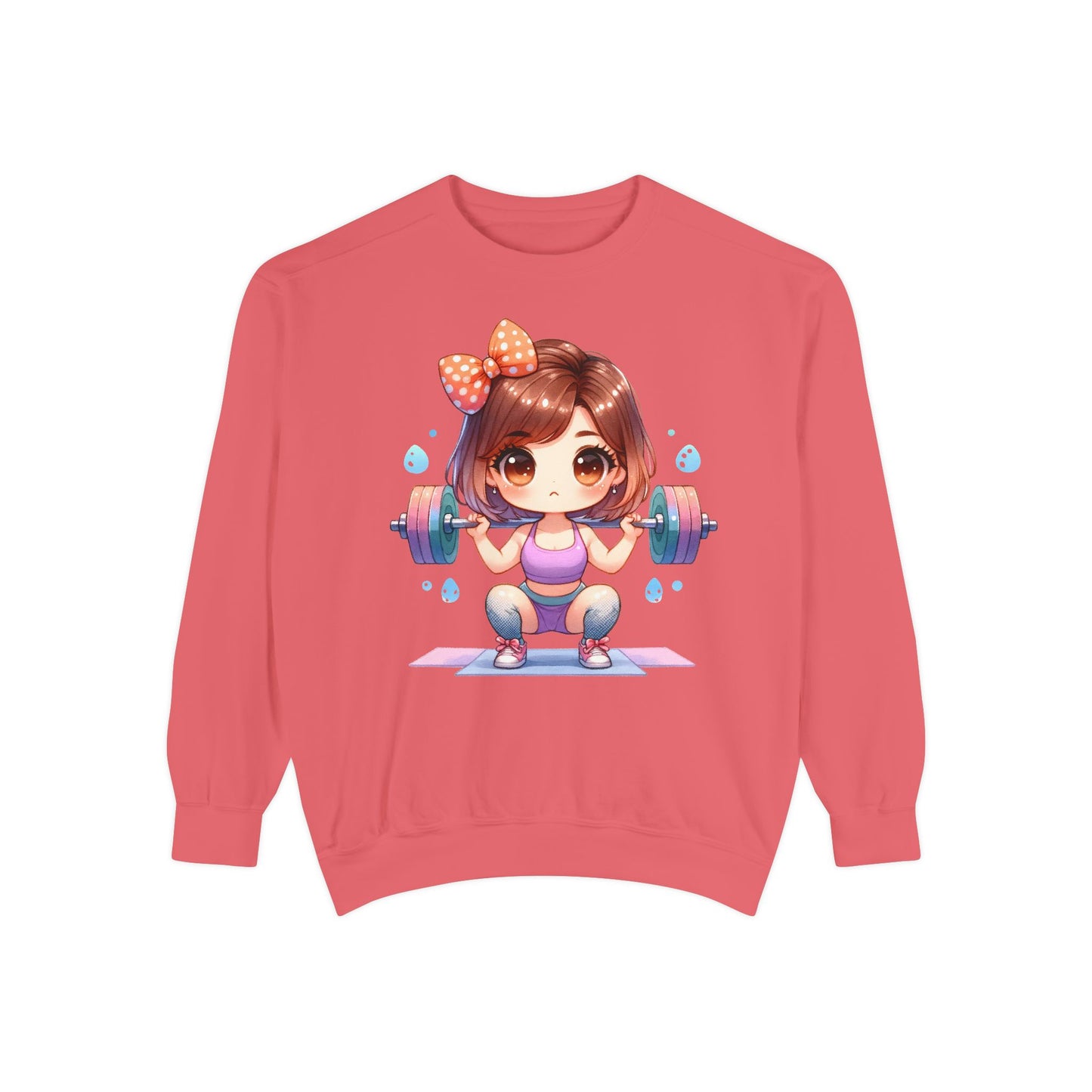 Cute Gym Sweatshirt – Fun Cartoon Fitness Hoodie
