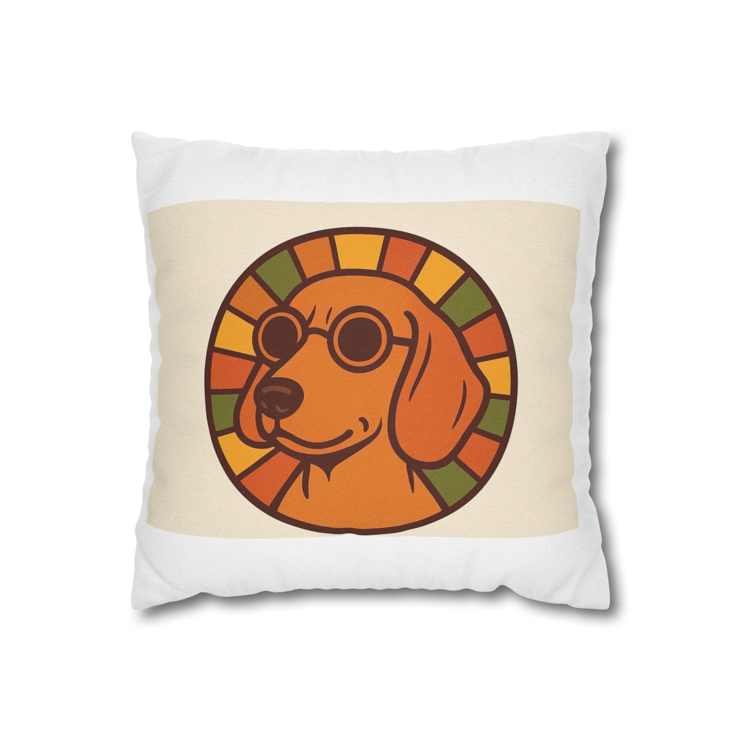 Retro Dog Square Pillow