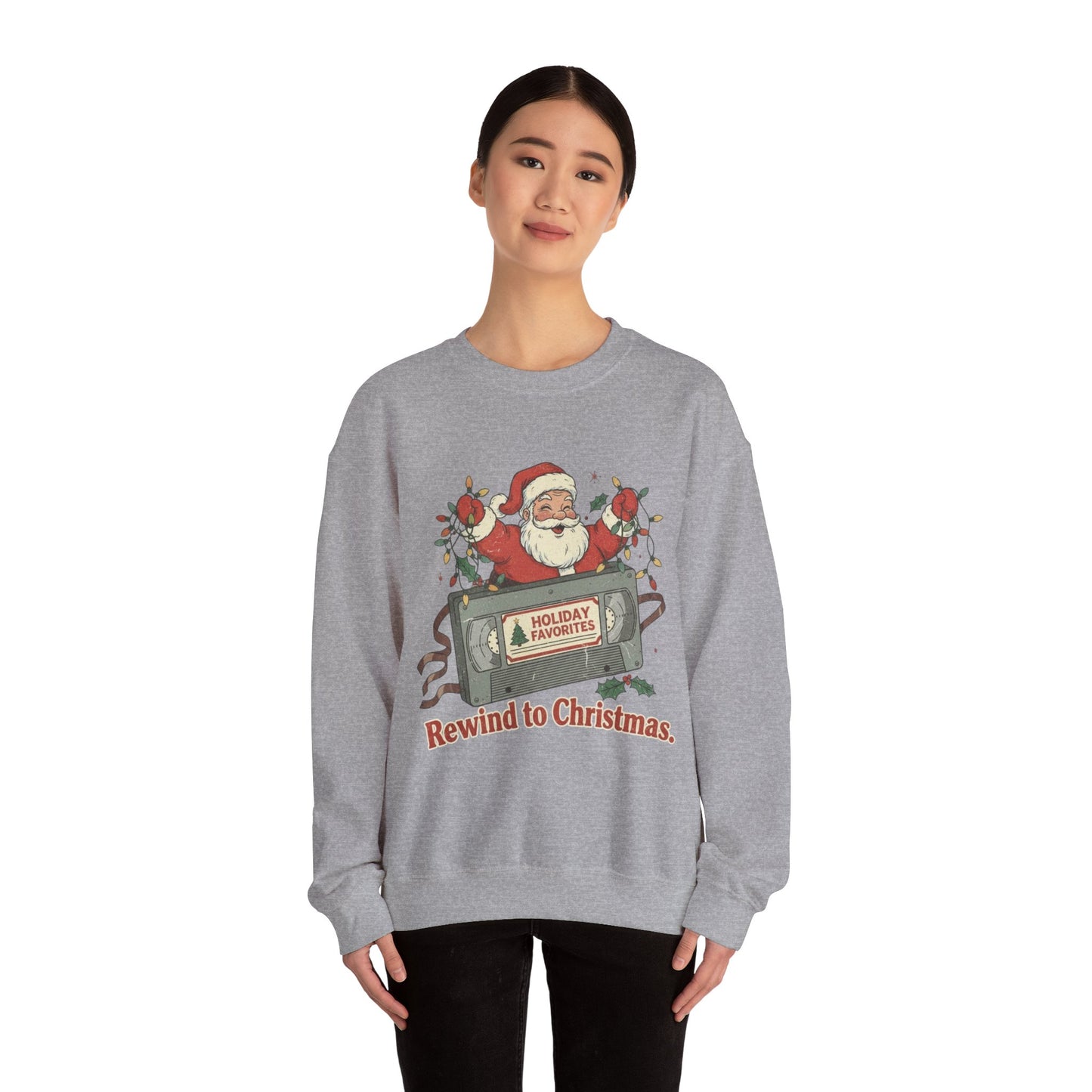 Christmas Rewind Sweatshirt - Unisex Heavy Blend Crewneck
