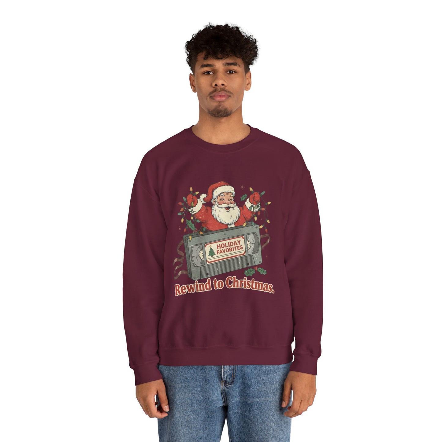 Christmas Rewind Sweatshirt - Unisex Heavy Blend Crewneck