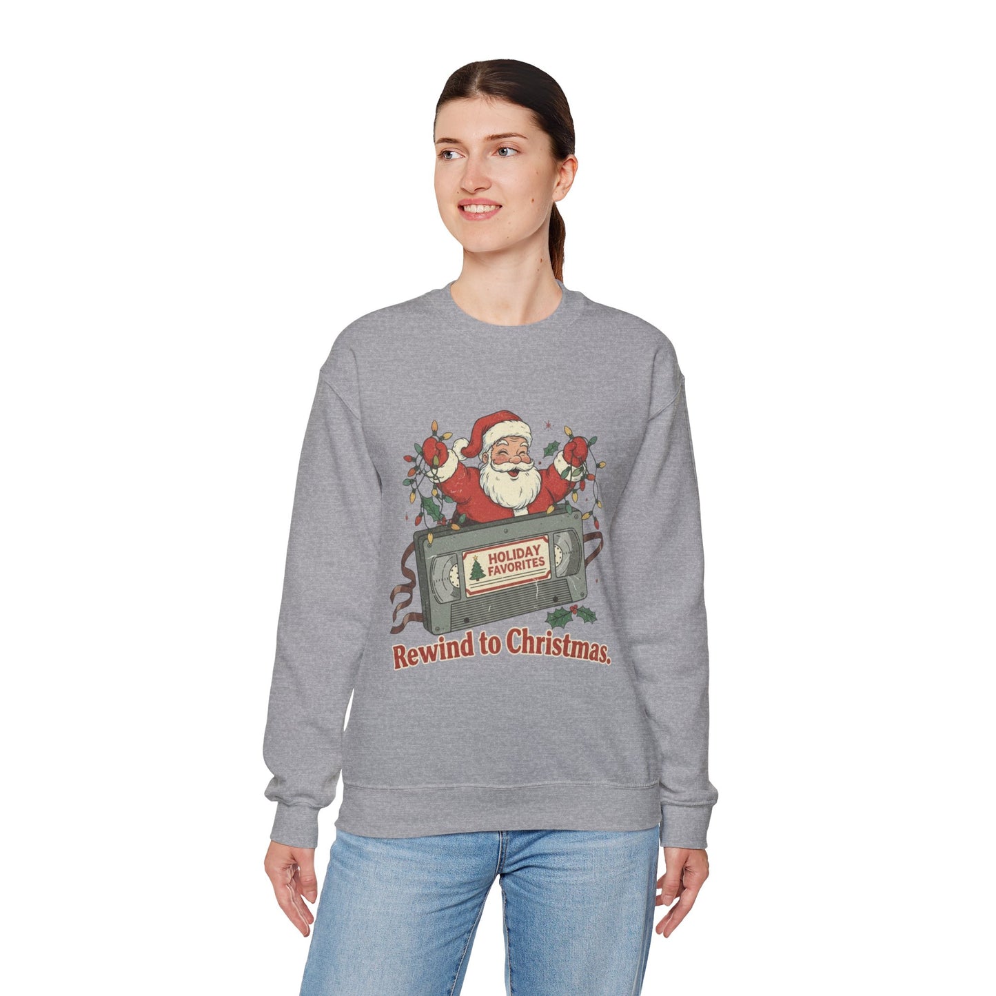 Christmas Rewind Sweatshirt - Unisex Heavy Blend Crewneck