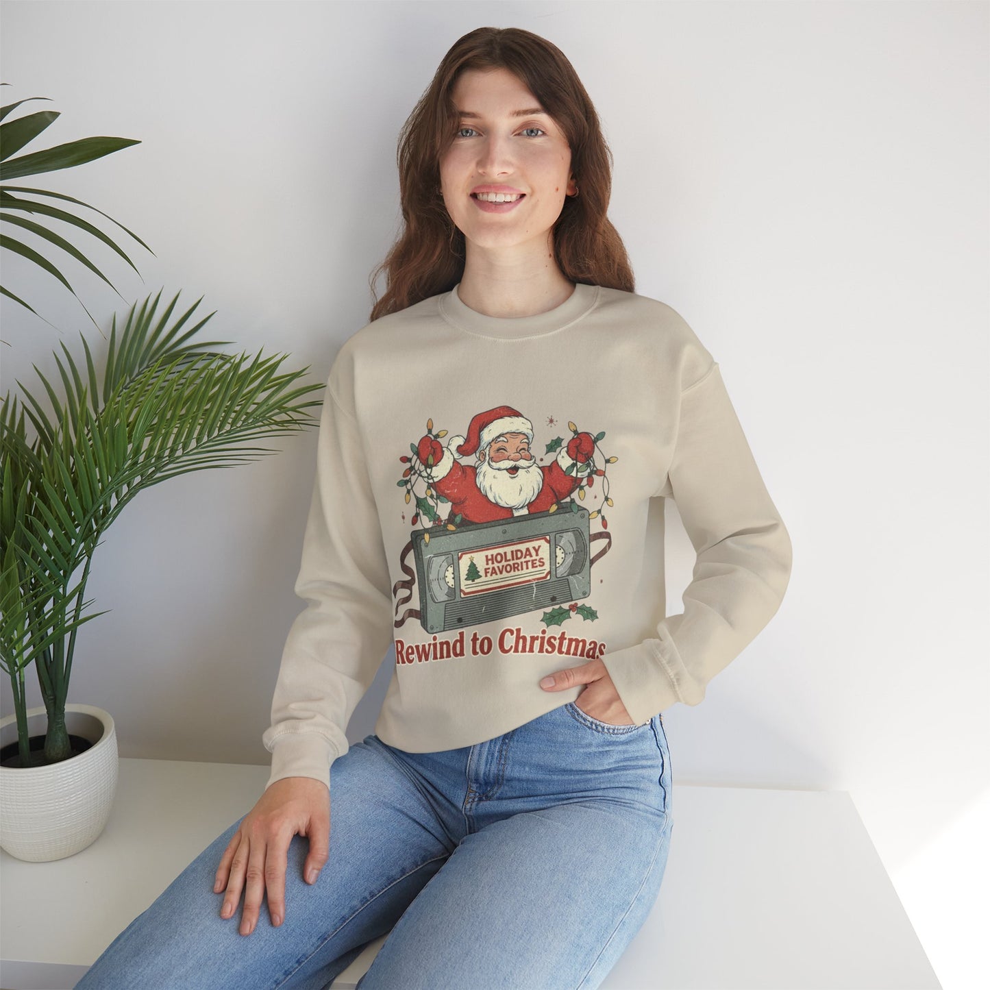 Christmas Rewind Sweatshirt - Unisex Heavy Blend Crewneck