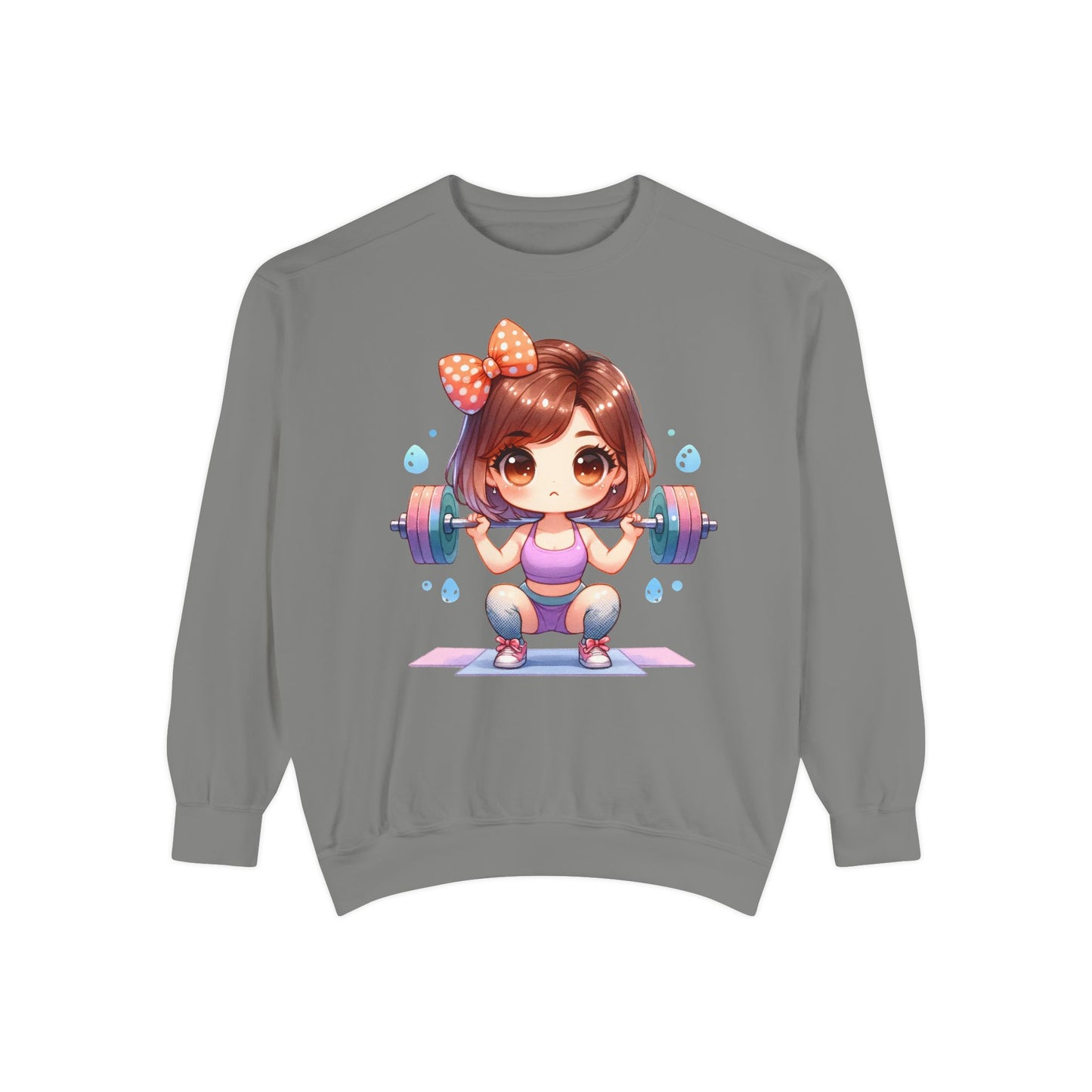 Cute Gym Sweatshirt – Fun Cartoon Fitness Hoodie