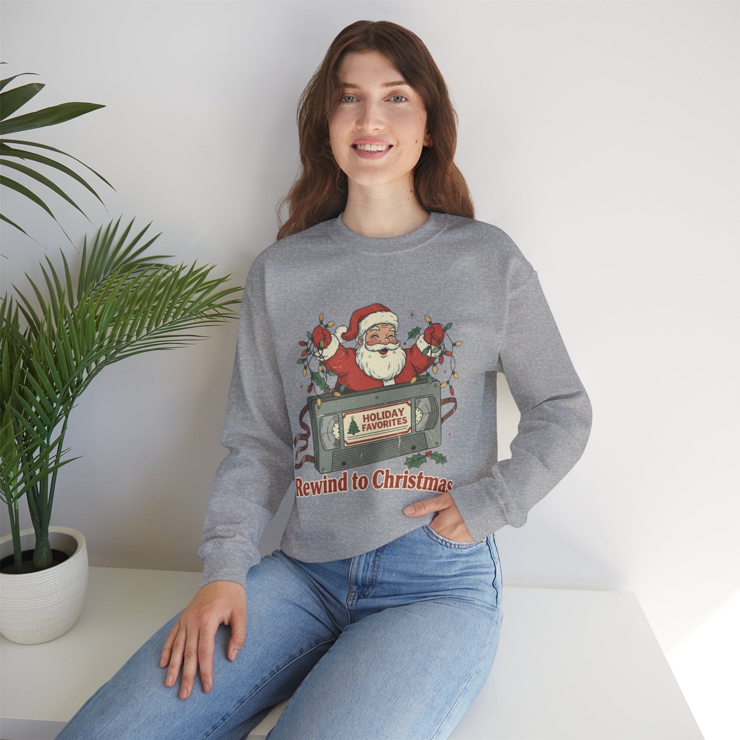Christmas Rewind Sweatshirt - Unisex Heavy Blend Crewneck