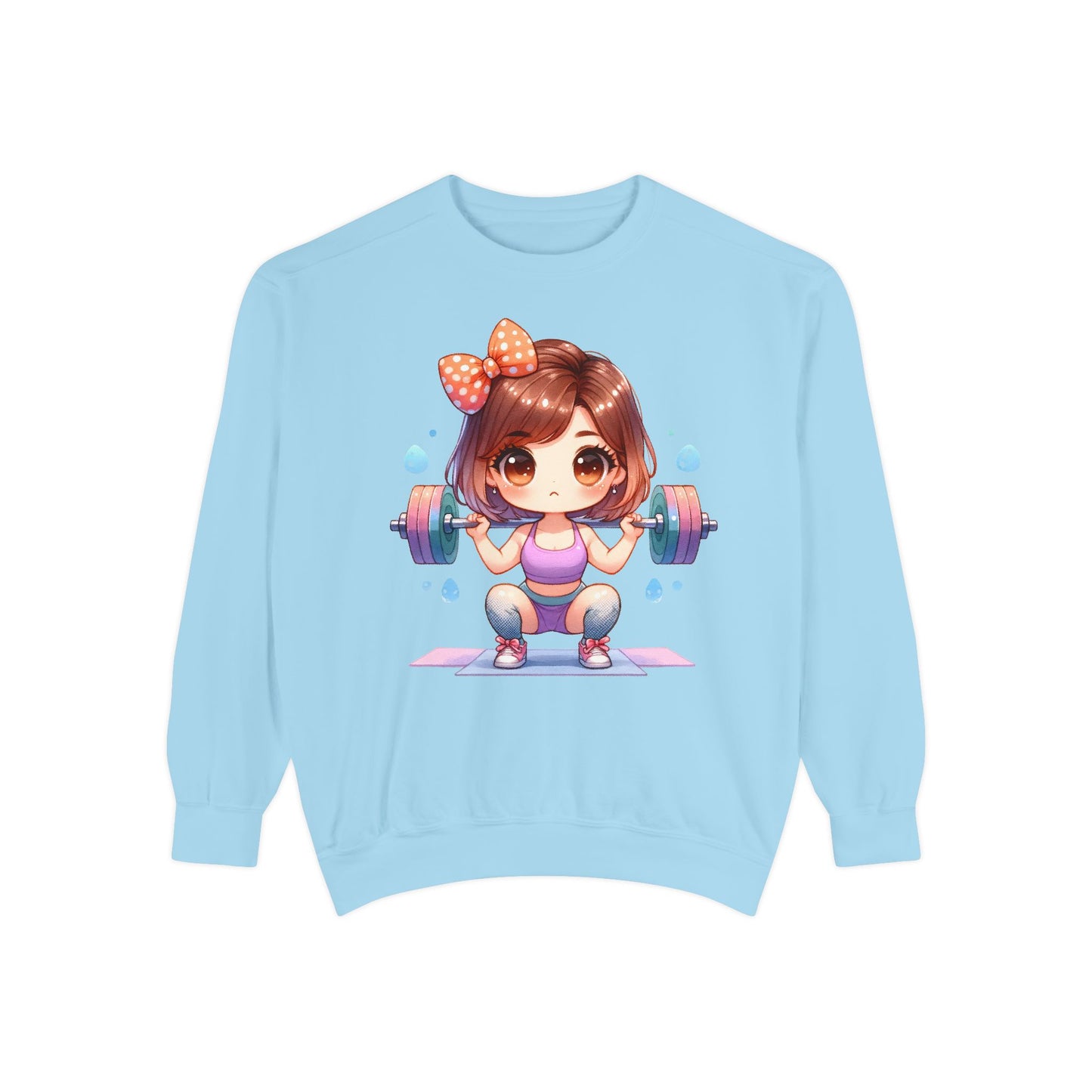 Cute Gym Sweatshirt – Fun Cartoon Fitness Hoodie