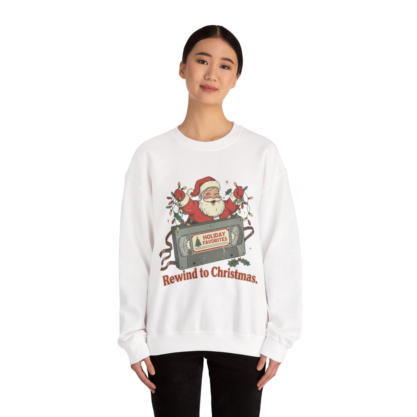 Christmas Rewind Sweatshirt - Unisex Heavy Blend Crewneck