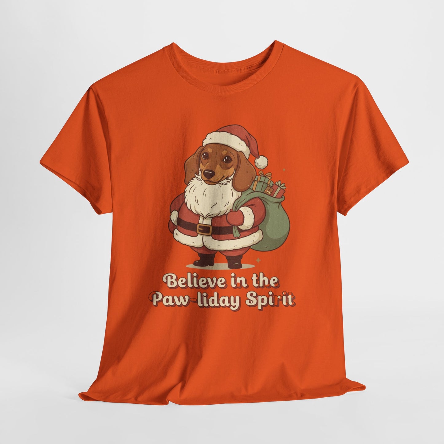 🐶🎄✨ PAWSOME HOLIDAYS ARE HERE! 🤩📼Custom Dog Lover Tee - Believe in the Paw-liday Spirit Unisex Tee