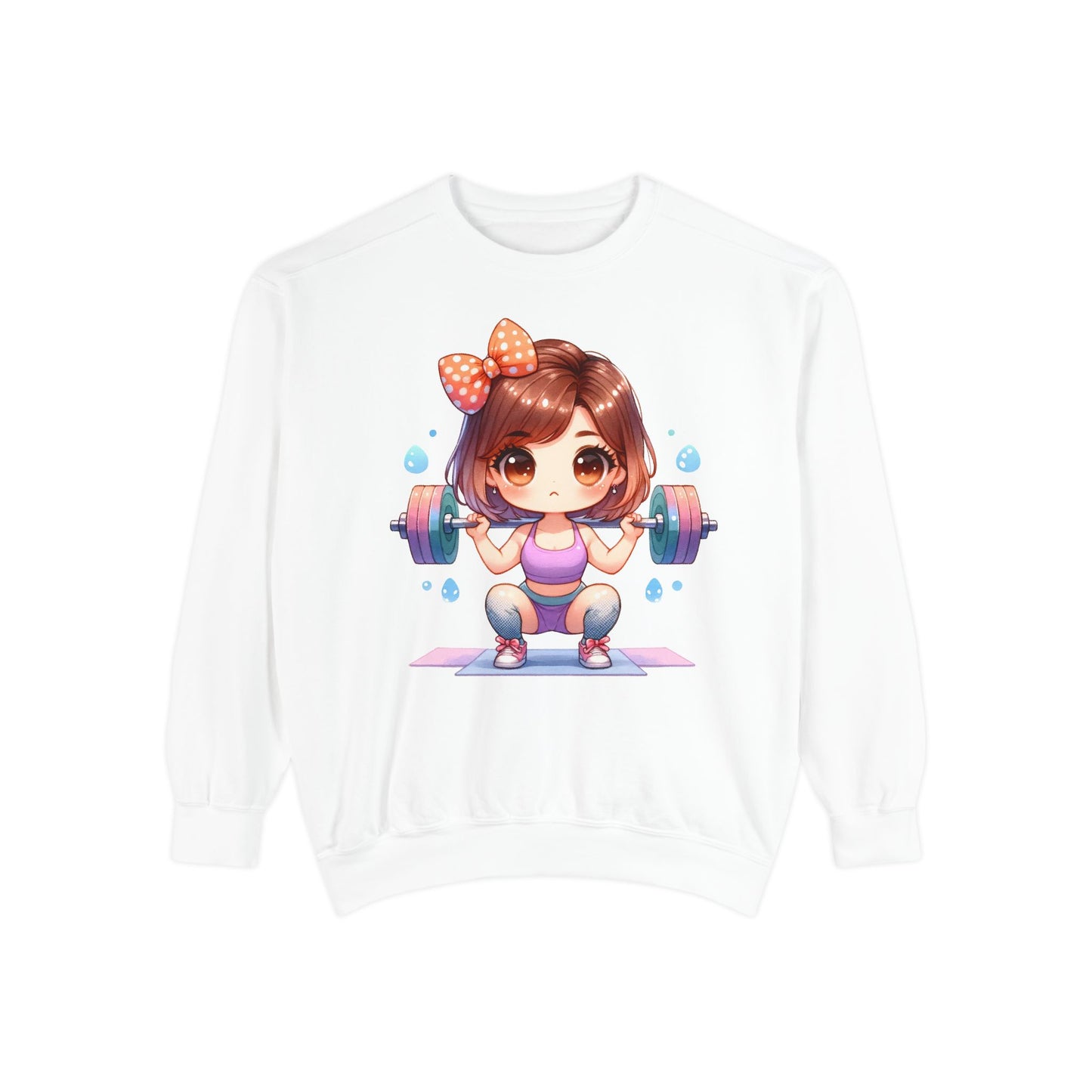 Cute Gym Sweatshirt – Fun Cartoon Fitness Hoodie