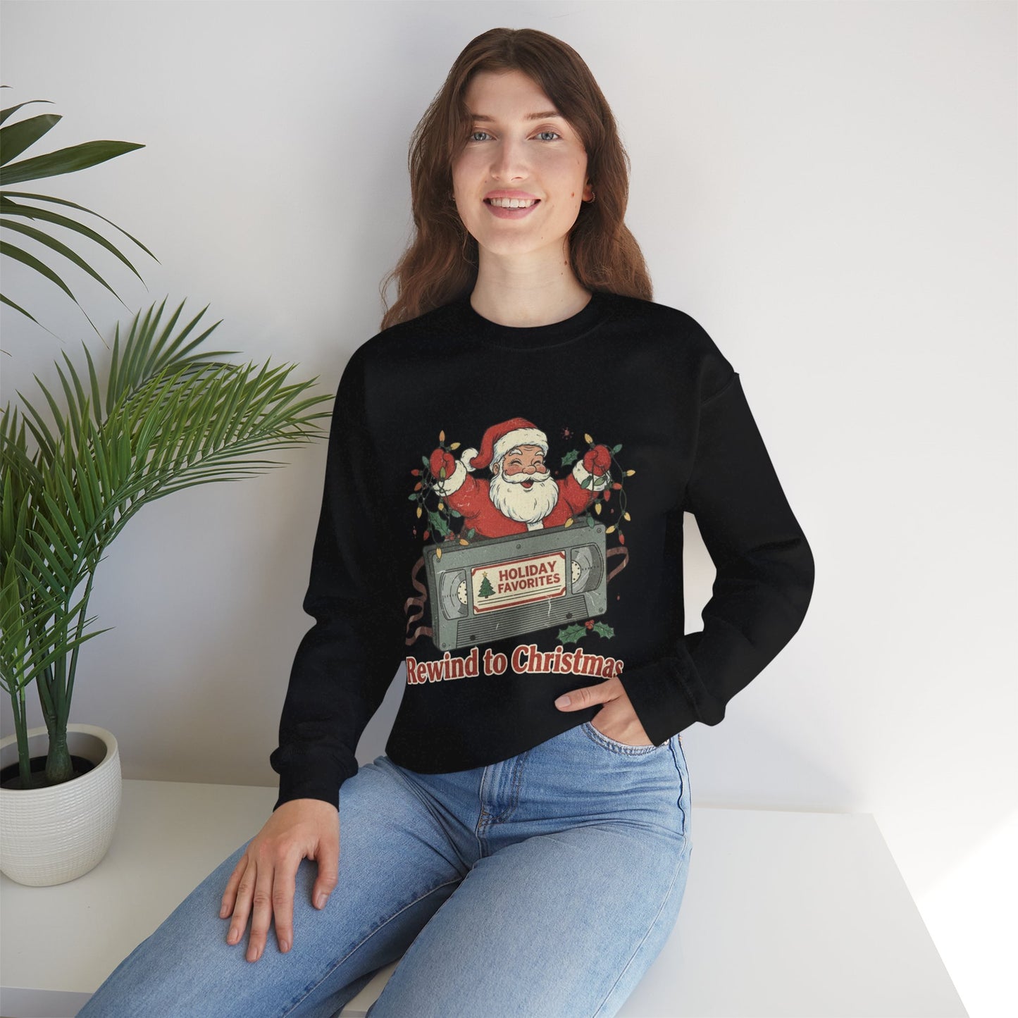 Christmas Rewind Sweatshirt - Unisex Heavy Blend Crewneck