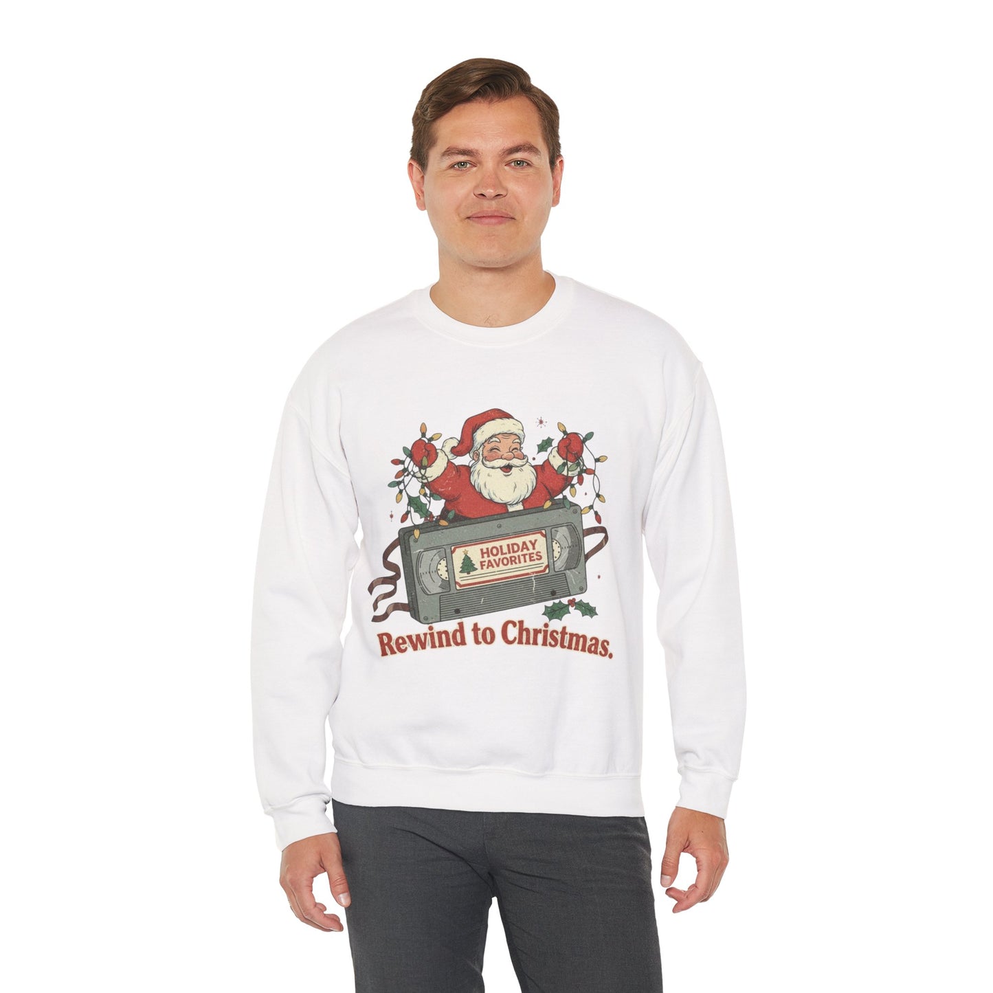 Christmas Rewind Sweatshirt - Unisex Heavy Blend Crewneck