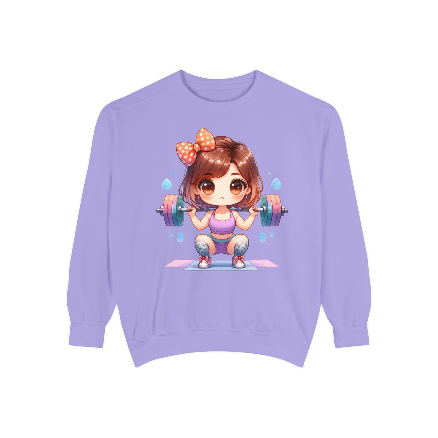 Cute Gym Sweatshirt – Fun Cartoon Fitness Hoodie