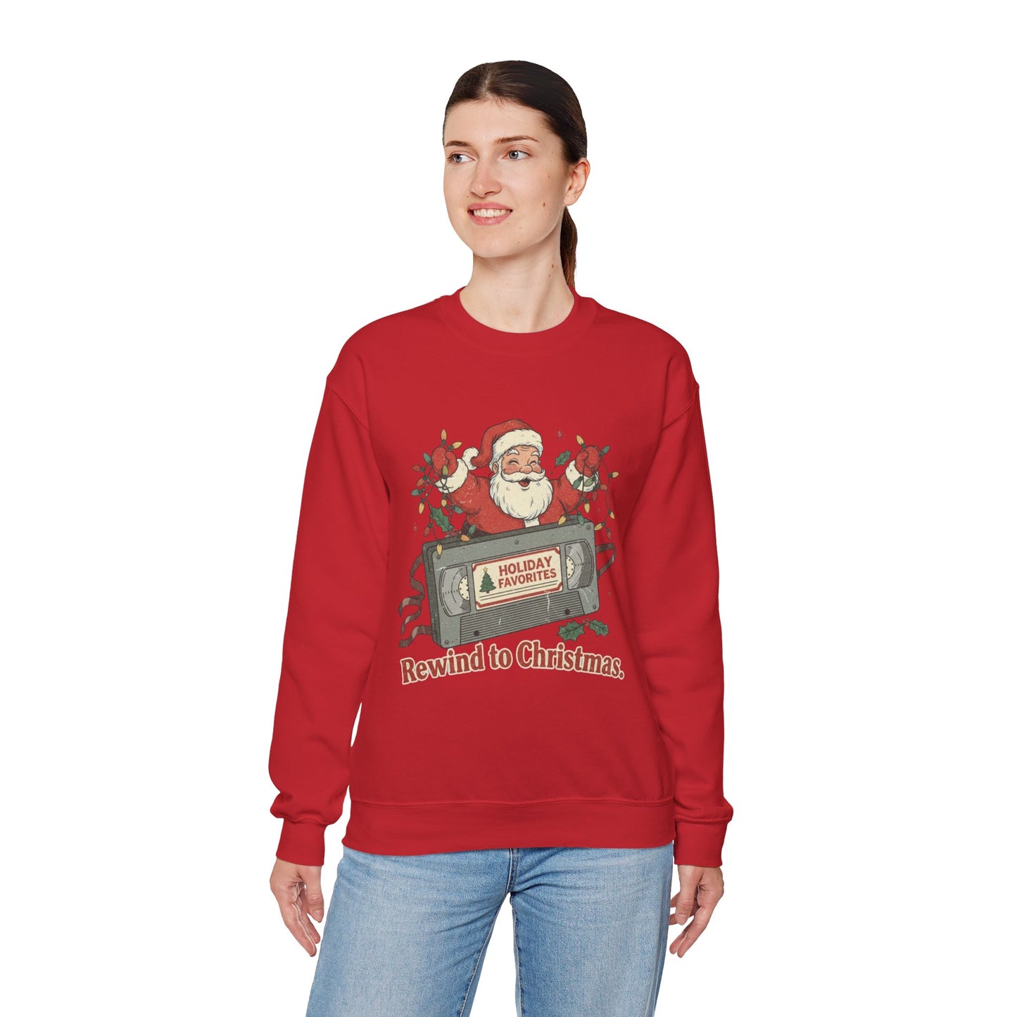 Christmas Rewind Sweatshirt - Unisex Heavy Blend Crewneck