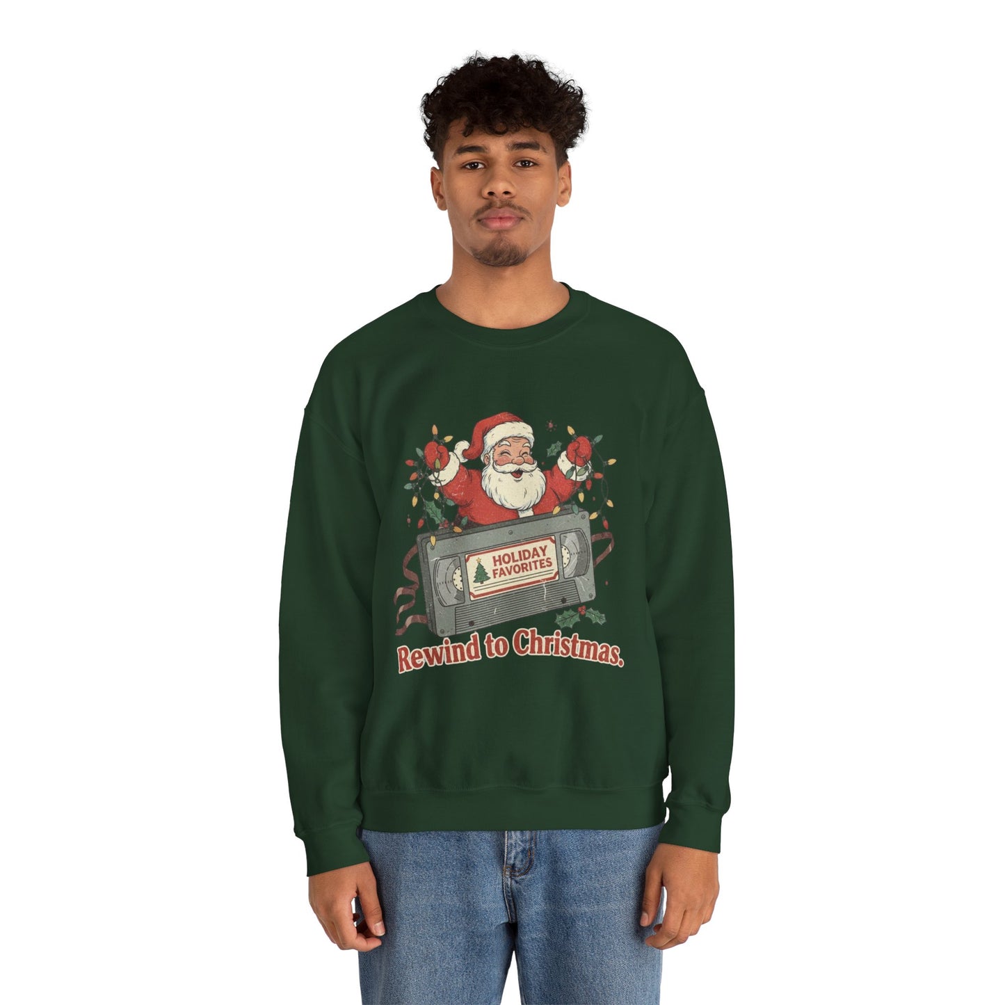 Christmas Rewind Sweatshirt - Unisex Heavy Blend Crewneck