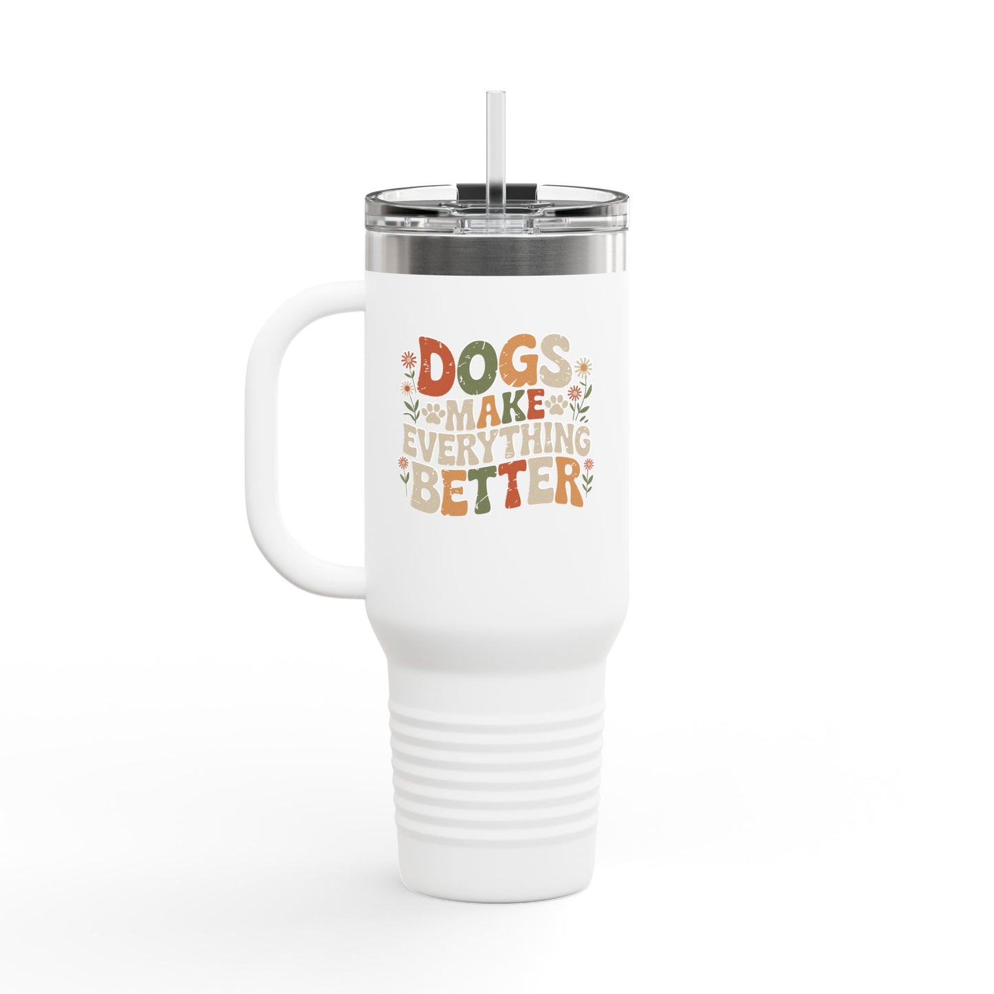 The 40oz Dog Lover Tumbler 🐾☕️💧