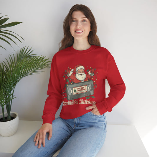 Christmas Rewind Sweatshirt - Unisex Heavy Blend Crewneck