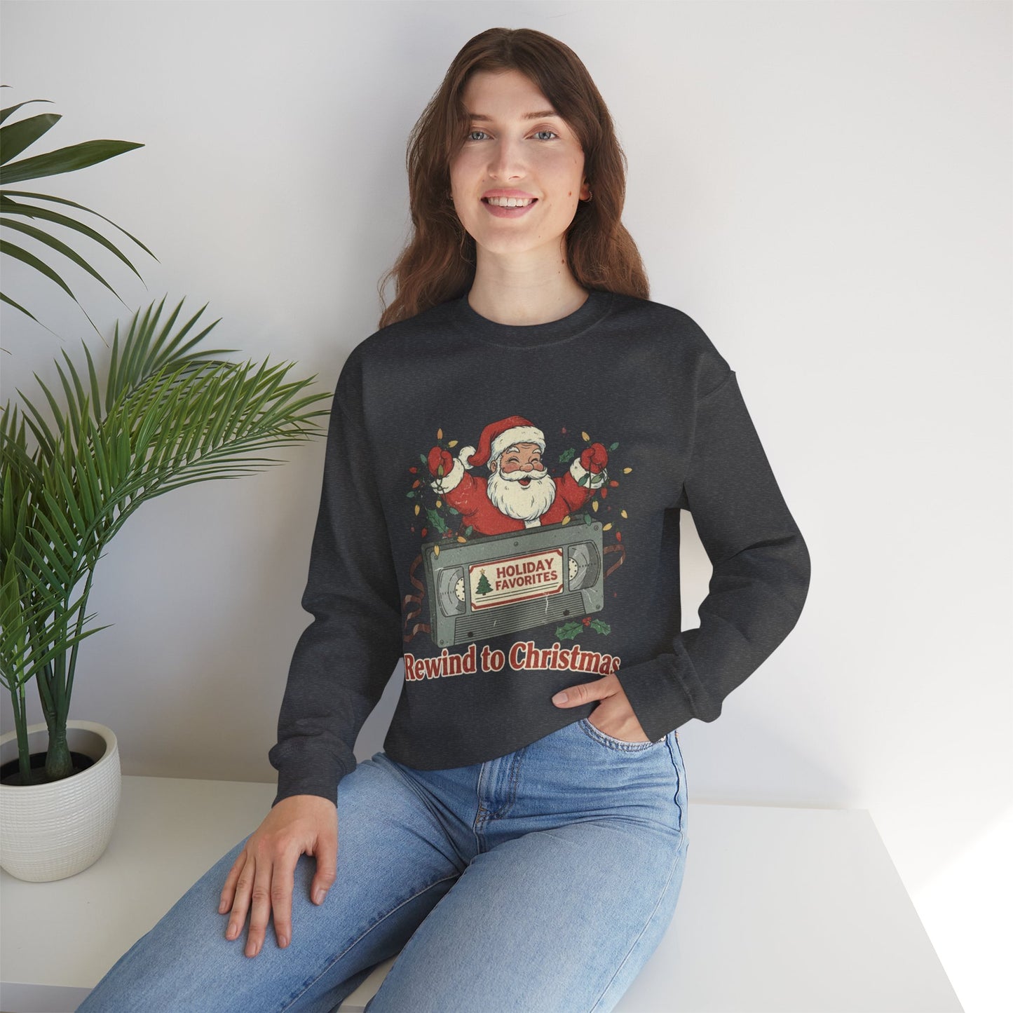 Christmas Rewind Sweatshirt - Unisex Heavy Blend Crewneck