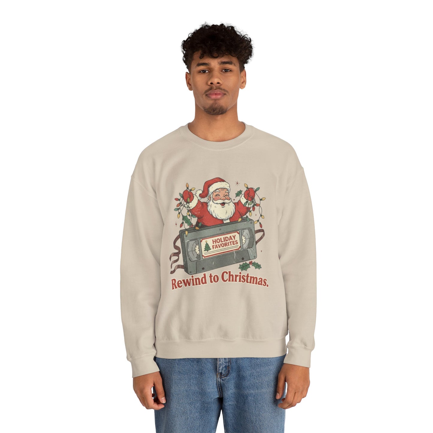 Christmas Rewind Sweatshirt - Unisex Heavy Blend Crewneck