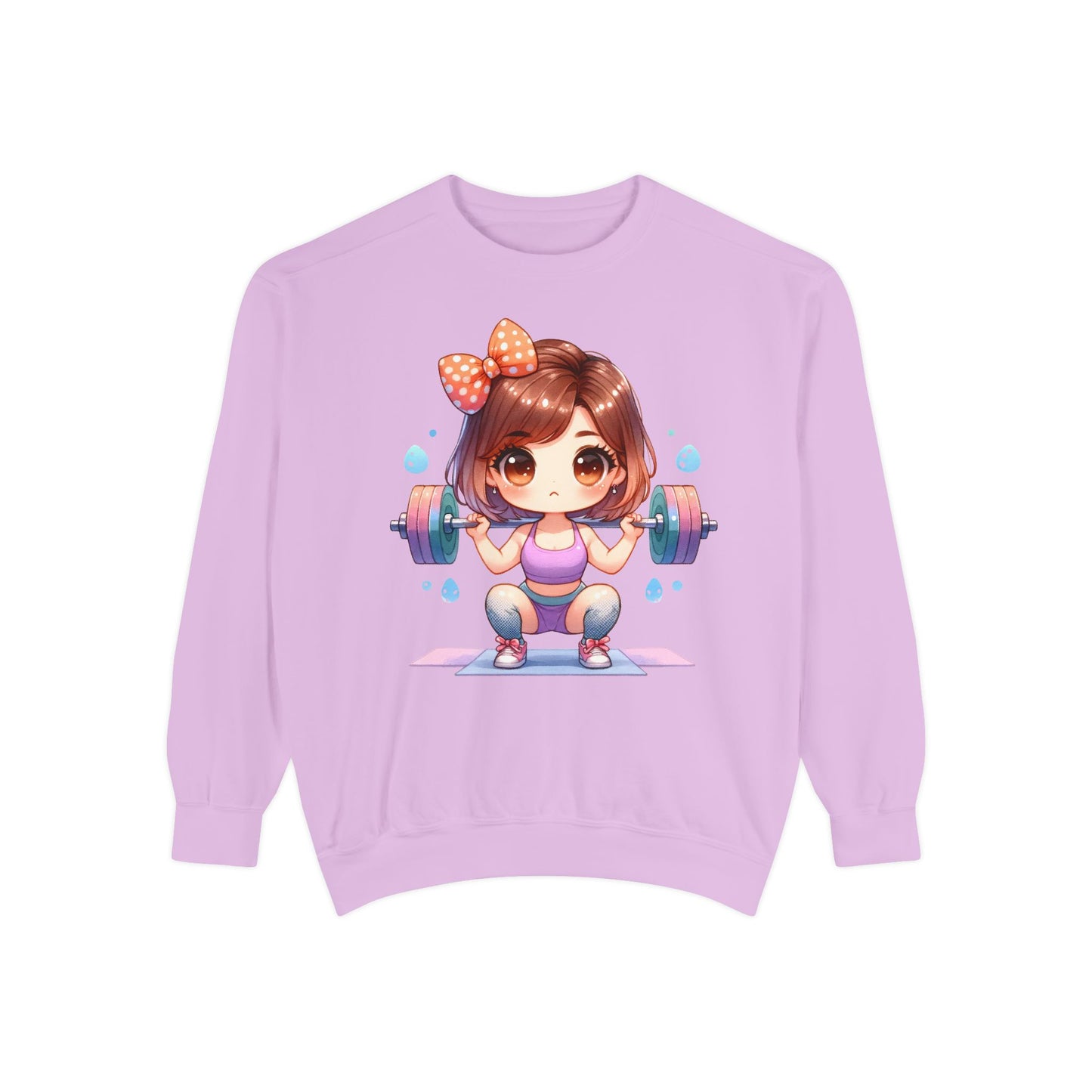 Cute Gym Sweatshirt – Fun Cartoon Fitness Hoodie