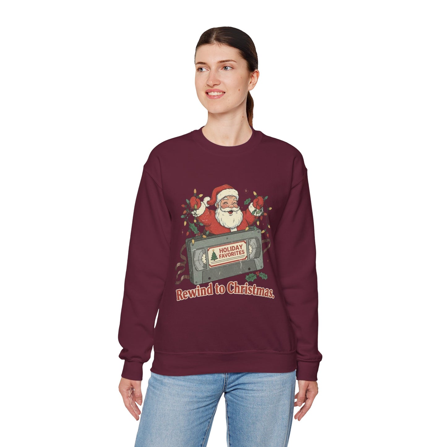 Christmas Rewind Sweatshirt - Unisex Heavy Blend Crewneck