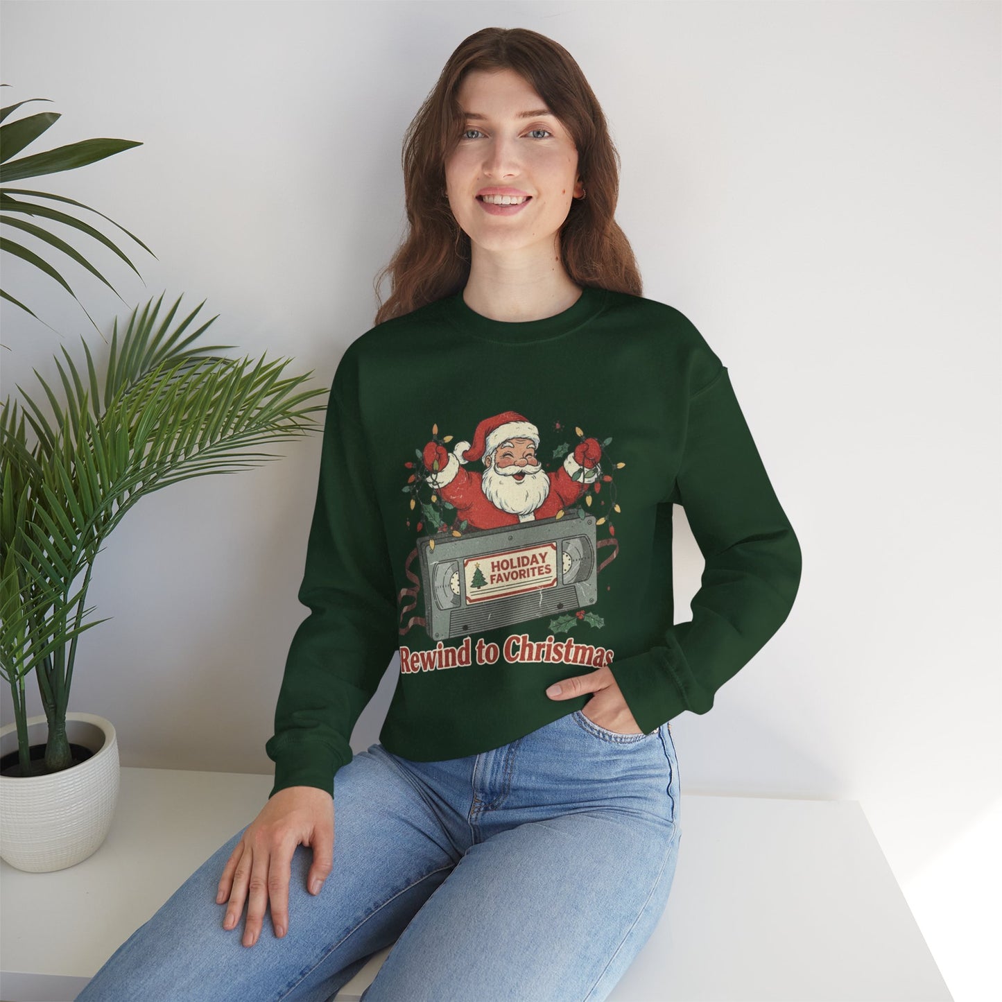 Christmas Rewind Sweatshirt - Unisex Heavy Blend Crewneck