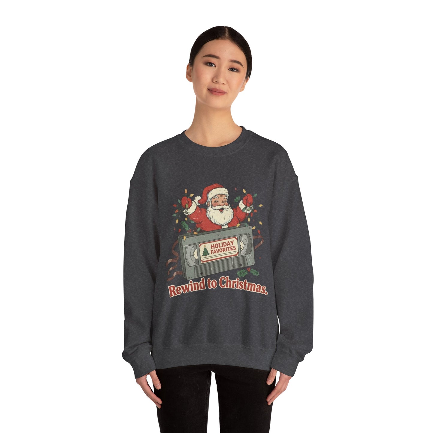 Christmas Rewind Sweatshirt - Unisex Heavy Blend Crewneck