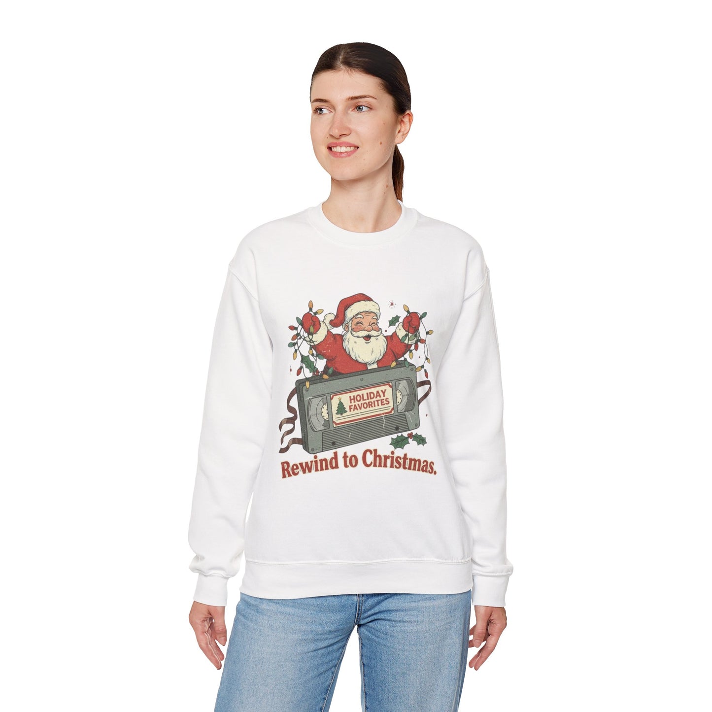 Christmas Rewind Sweatshirt - Unisex Heavy Blend Crewneck