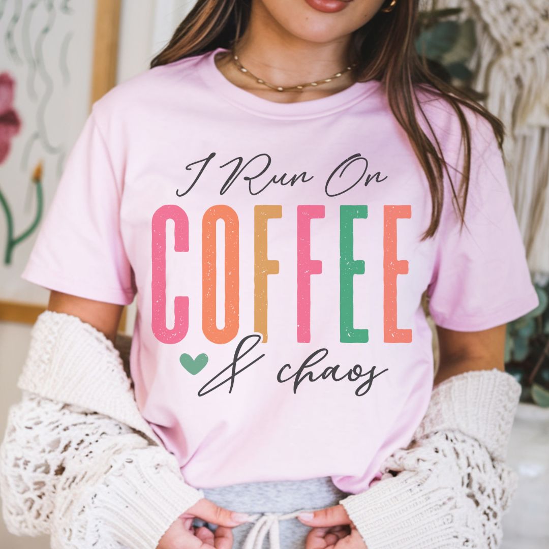 Coffee Chaos T-Shirt – Funny Graphic Tee for Coffee Lovers