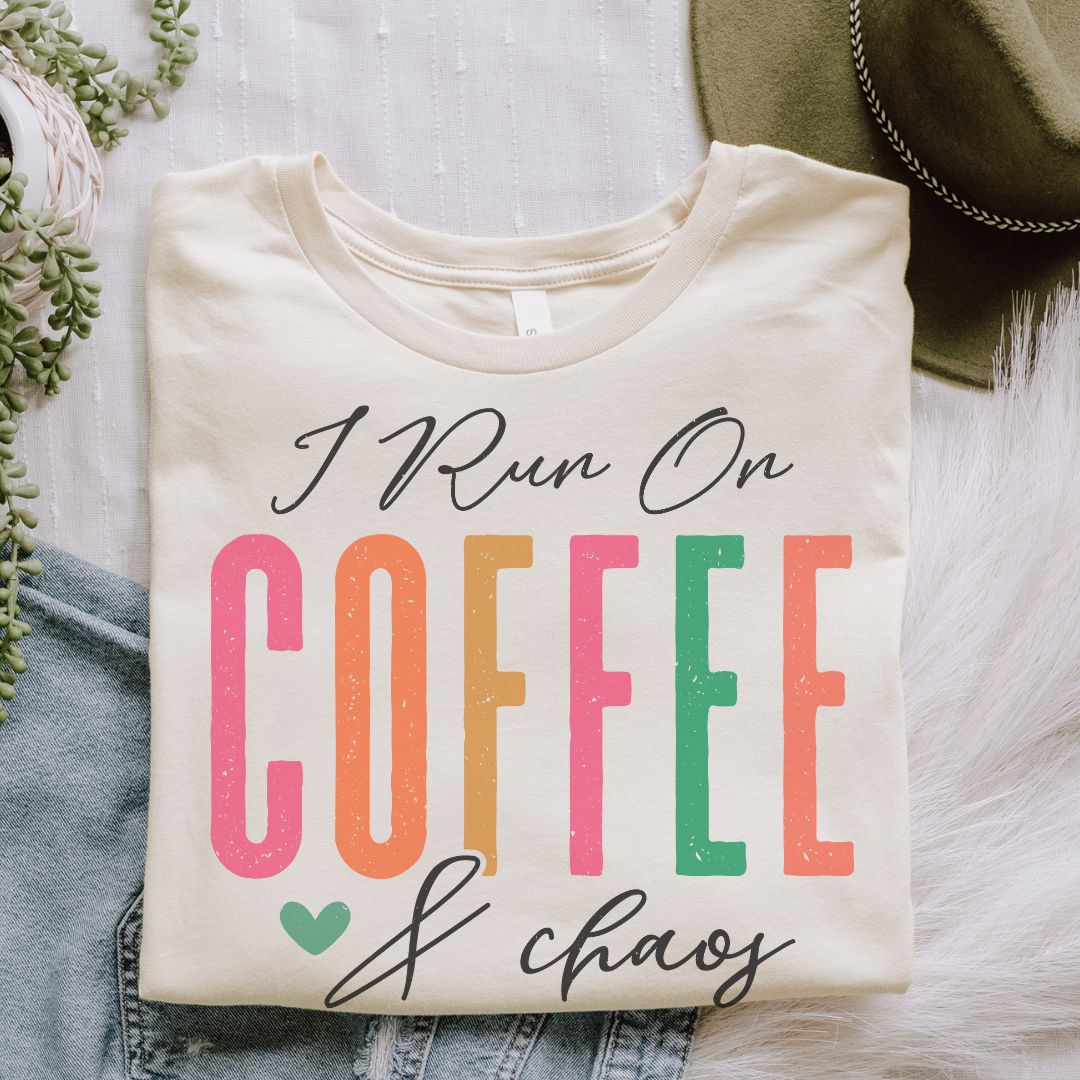 Coffee Chaos T-Shirt – Funny Graphic Tee for Coffee Lovers